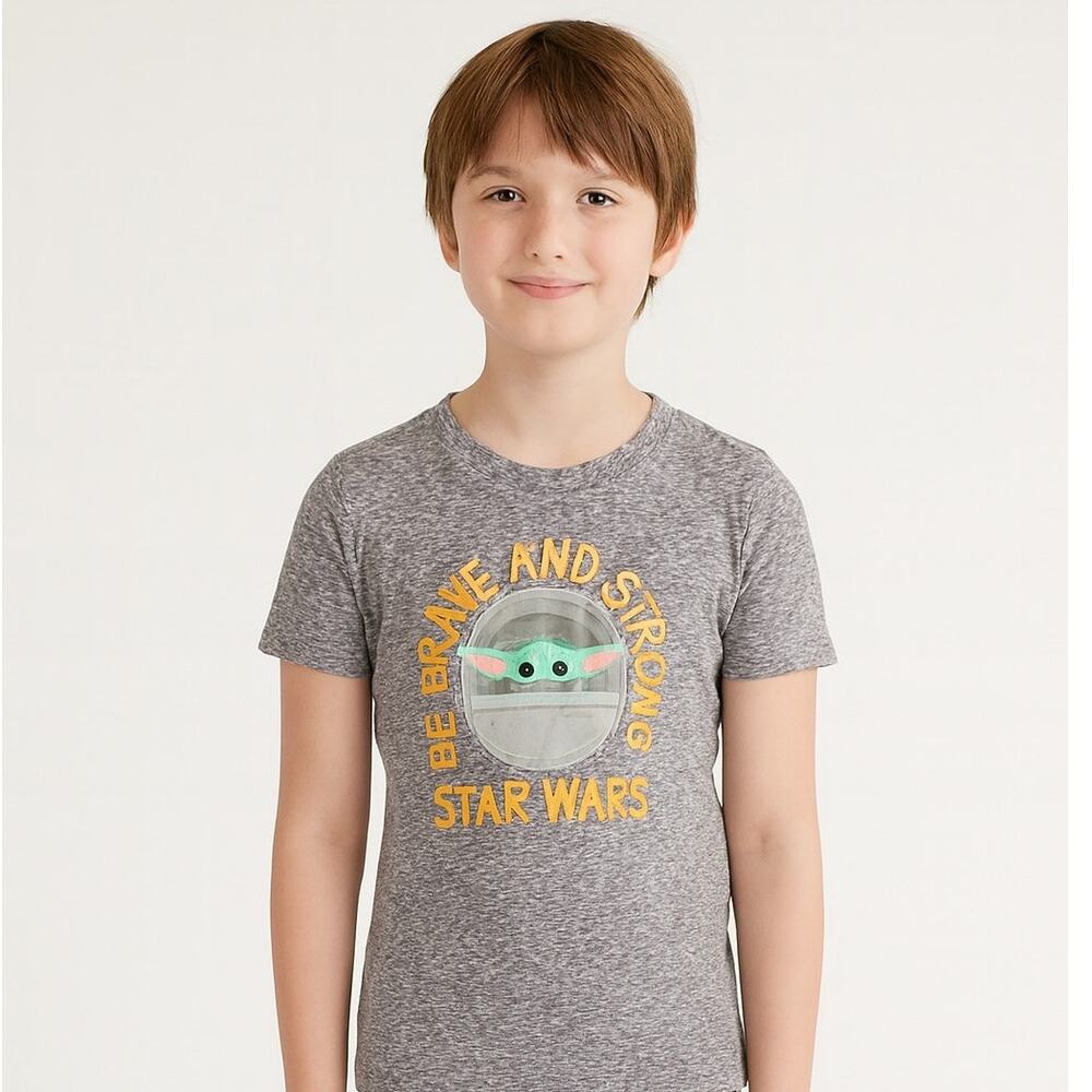 Star Wars Mandalorian Grogu Boys Size 6 Graphic T-Shirt Baby Yoda NWT
